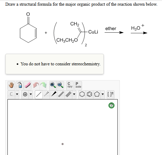 Solved Draw A Structural Formula For The Major Organic Chegg