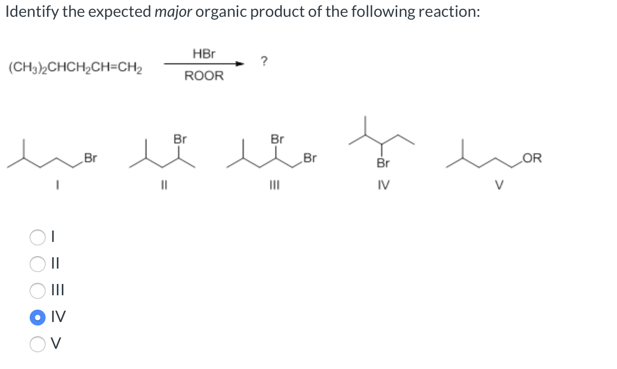 Answered Identify The Expected Major Organic Product Of The Following