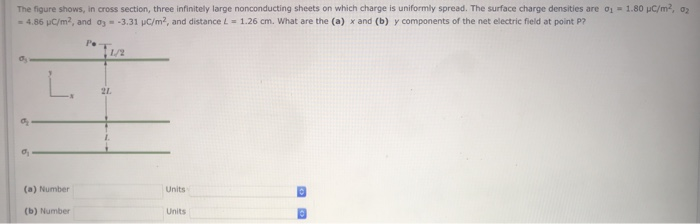 Solved The Figure Shows In Cross Section Three Infinitely Chegg