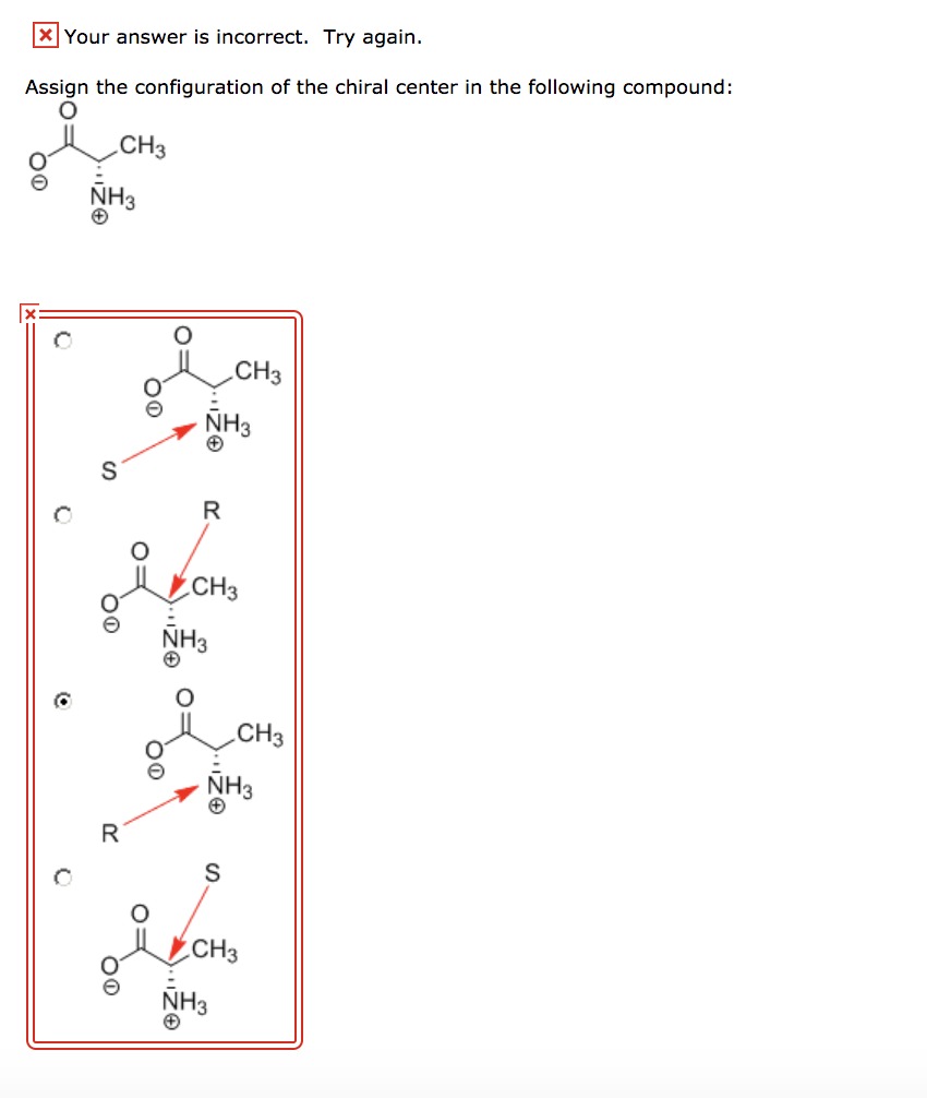 Solved Assign The Configuration Of The Chiral Center In The Chegg