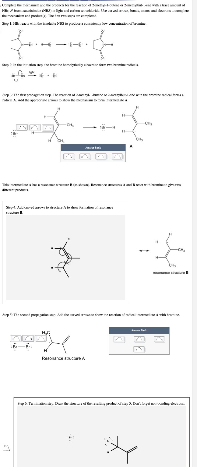 Solved Complete The Mechanism And The Products For The Chegg