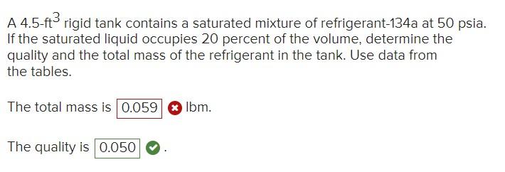 Solved A Ft Rigid Tank Contains A Saturated Mixture Of Chegg