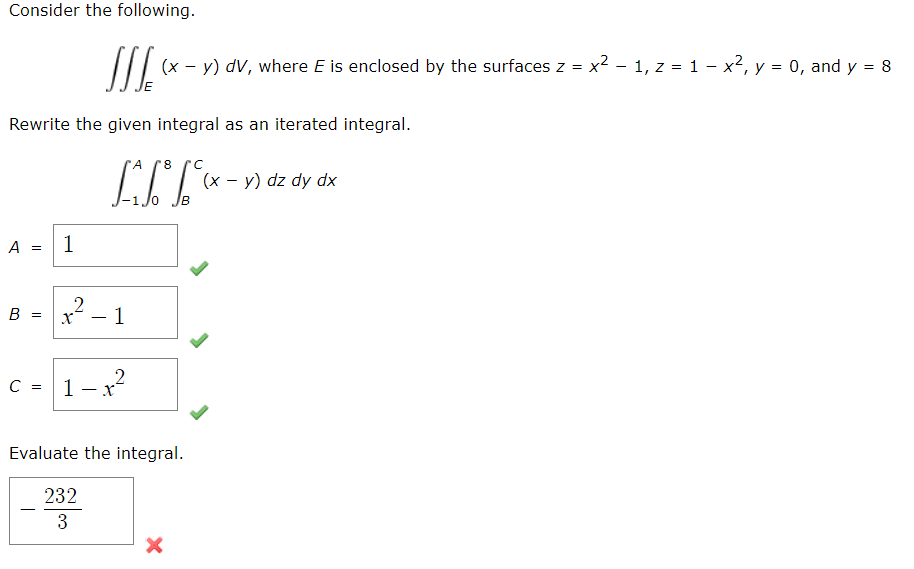 Solved Consider The Following E Xy DV Where E Is Chegg