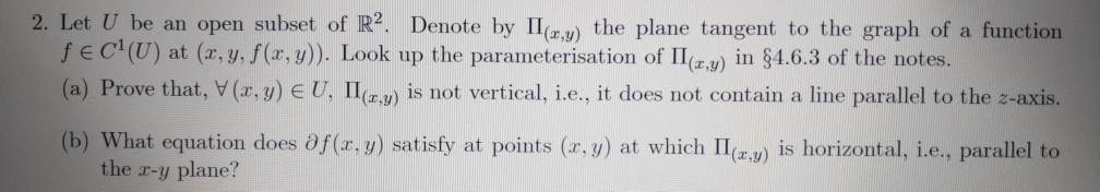 Solved Let U Be An Open Subset Of R Denote By Iia V Chegg