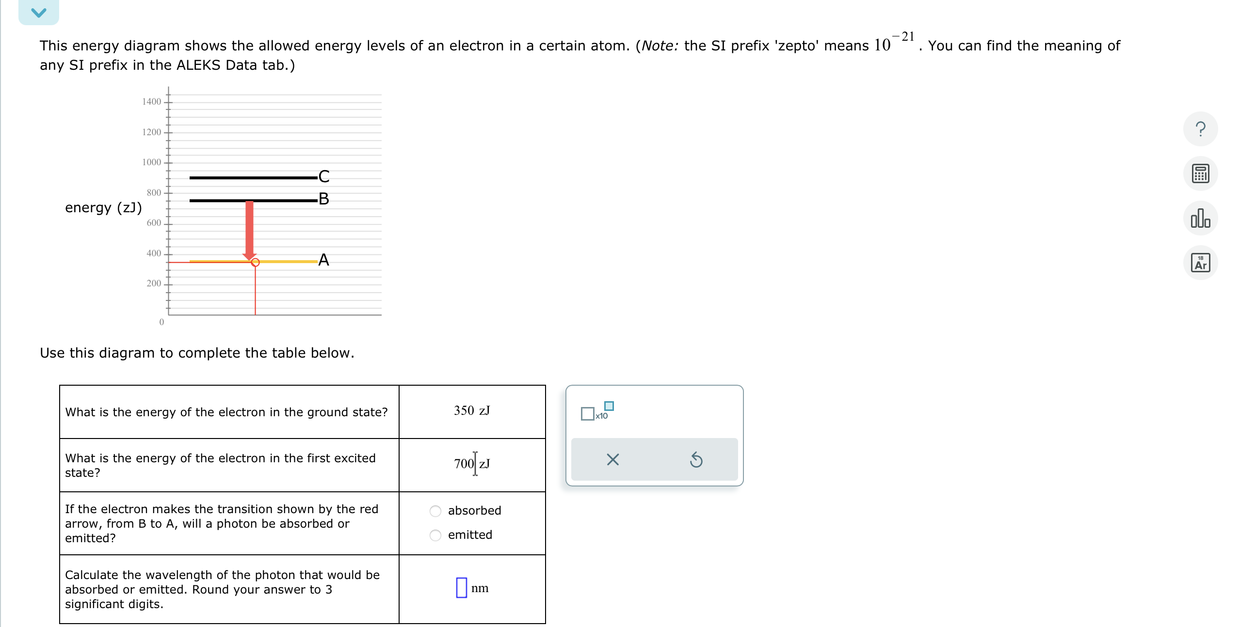 Solved This Energy Diagram Shows The Allowed Energy Levels Chegg