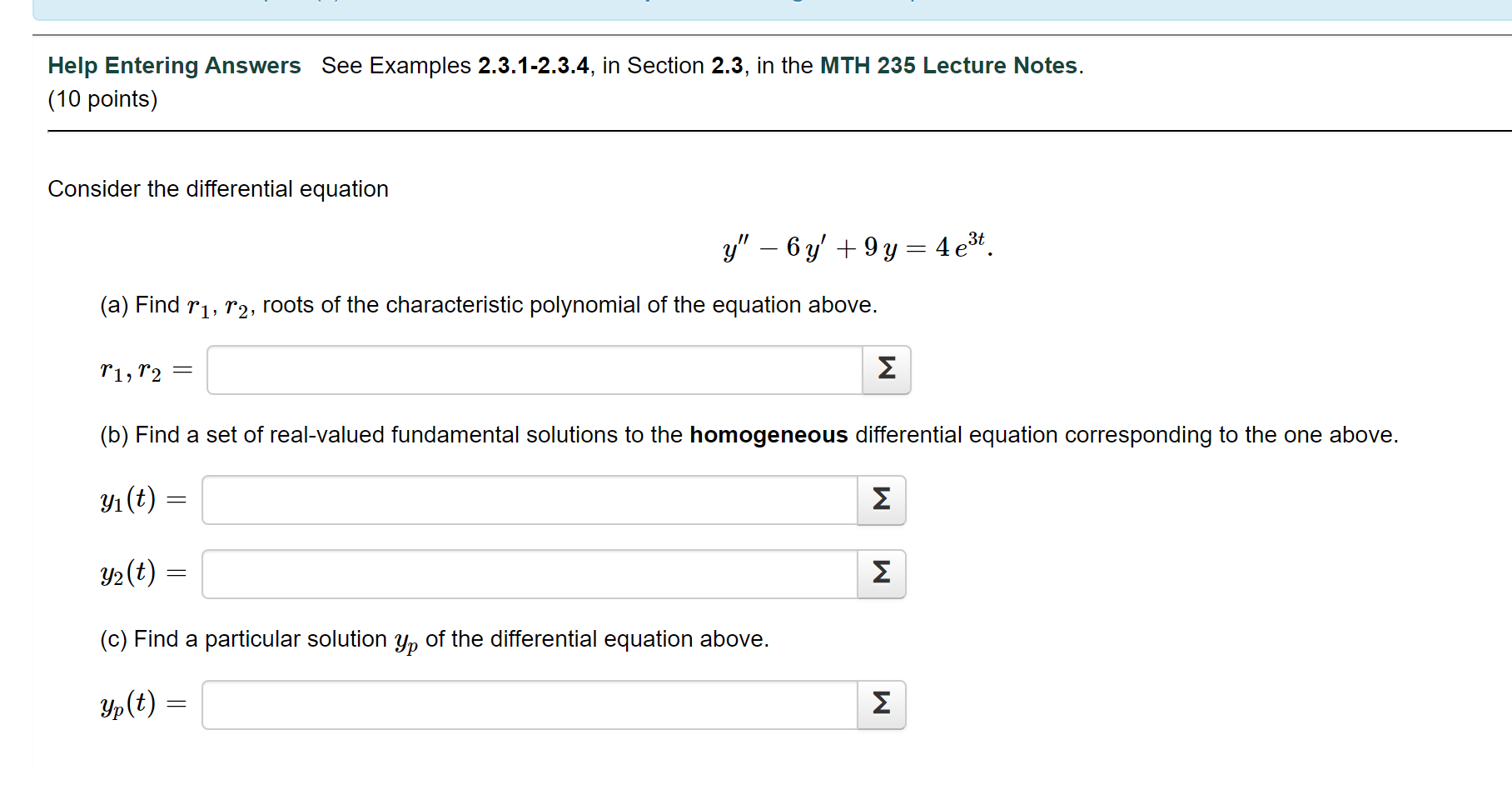 Solved Consider The Differential Chegg