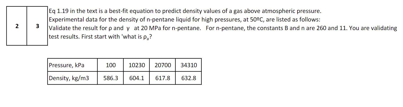 Solved Eq 1 19 In The Text Is A Best Fit Equation To Predict Chegg