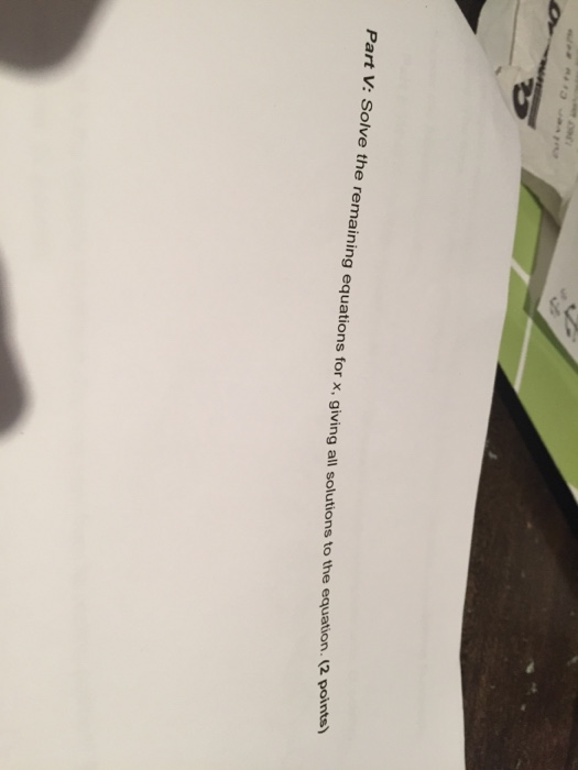 Solved 8 2 Sin2 X 5 Sin X 30 Part I Rewrite The Equation Chegg