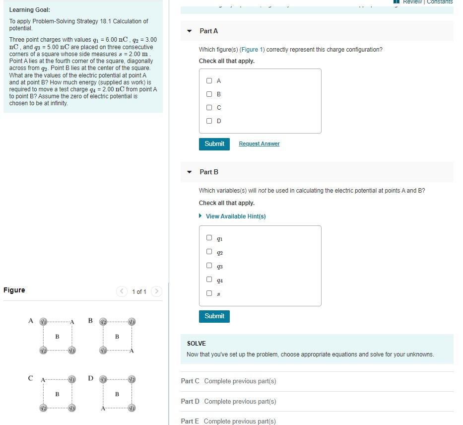 Solved Review Constants Part A Learning Goal To Apply Chegg