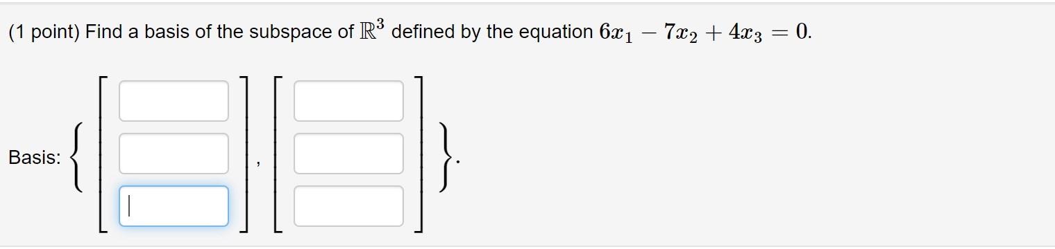 Point Find A Basis Of The Subspace Of R Defined Chegg