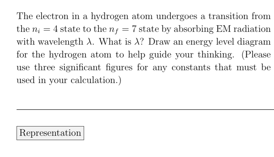 Solved The Electron In A Hydrogen Atom Undergoes A Chegg