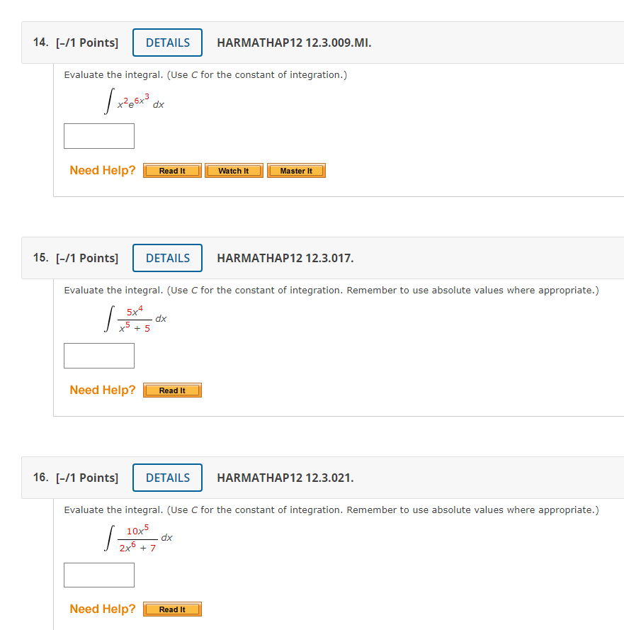 Solved 14 1 Points DETAILS HARMATHAP 12 12 3 009 MI Chegg