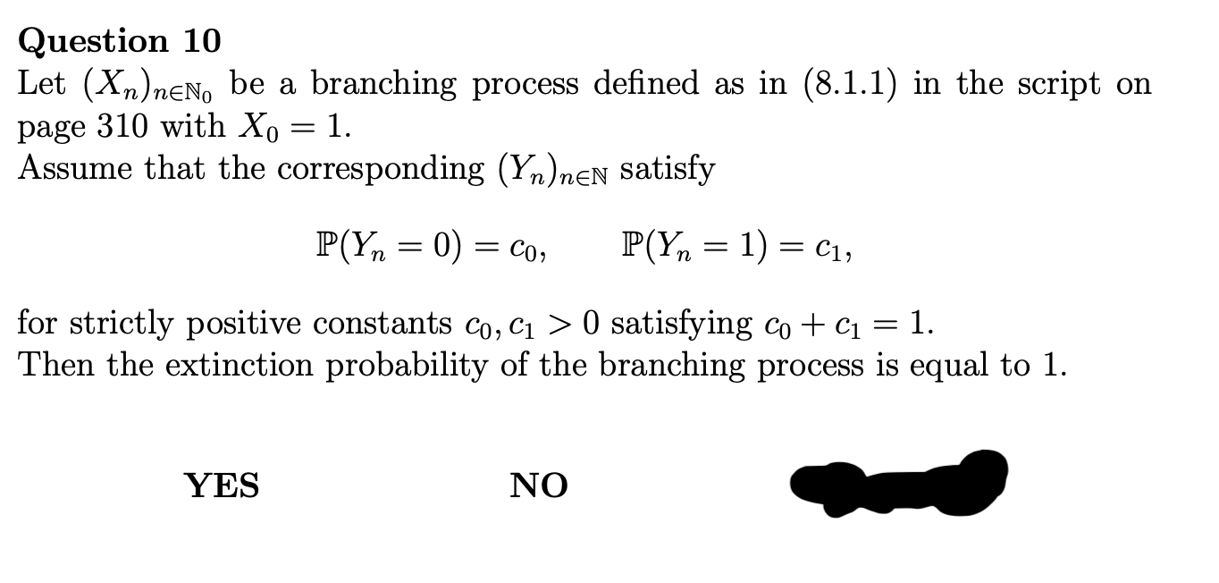 Solved Question Let Xn Nen Be A Branching Process Chegg