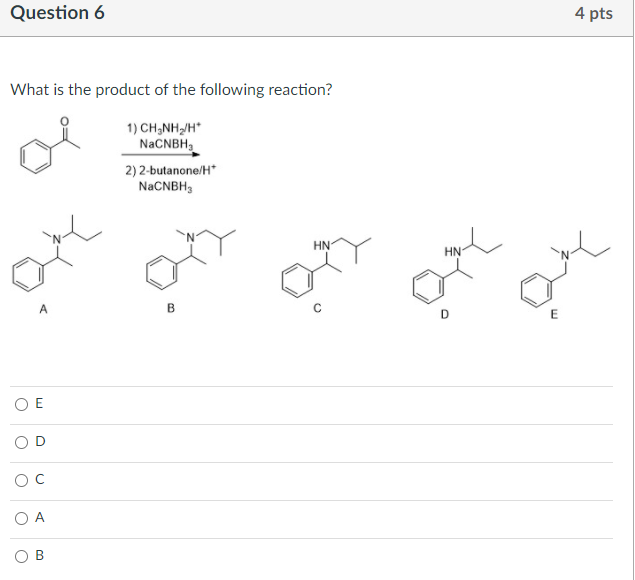 Solved Question Pts What Is The Product Of The Following Chegg