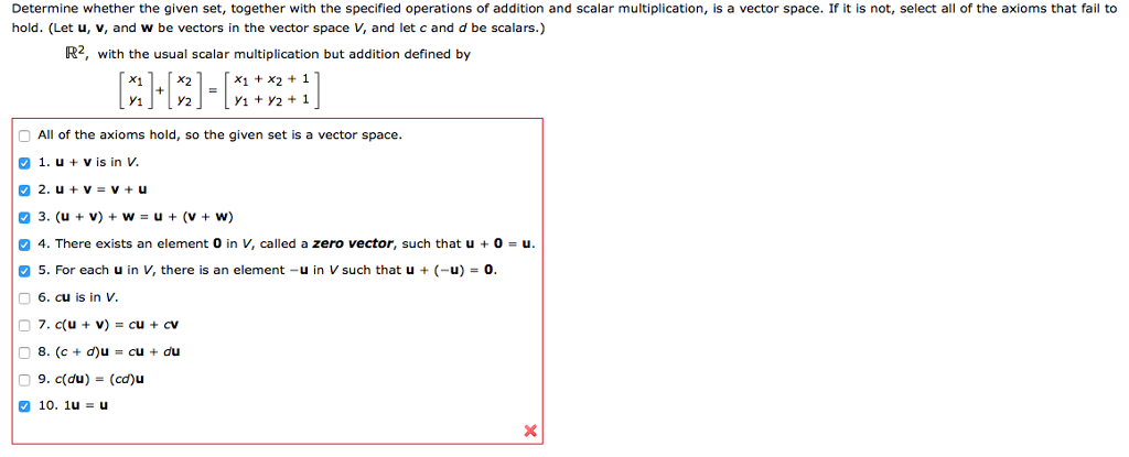 Solved Determine Whether The Given Set Together With The Chegg