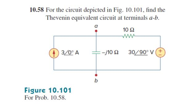 Solved 10 58 For The Circuit Depicted In Fig 10 101 Find Chegg