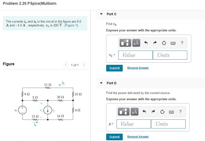 Solved Problem 2 26 PSpice Multisim 4 Of5 Find I Express Chegg