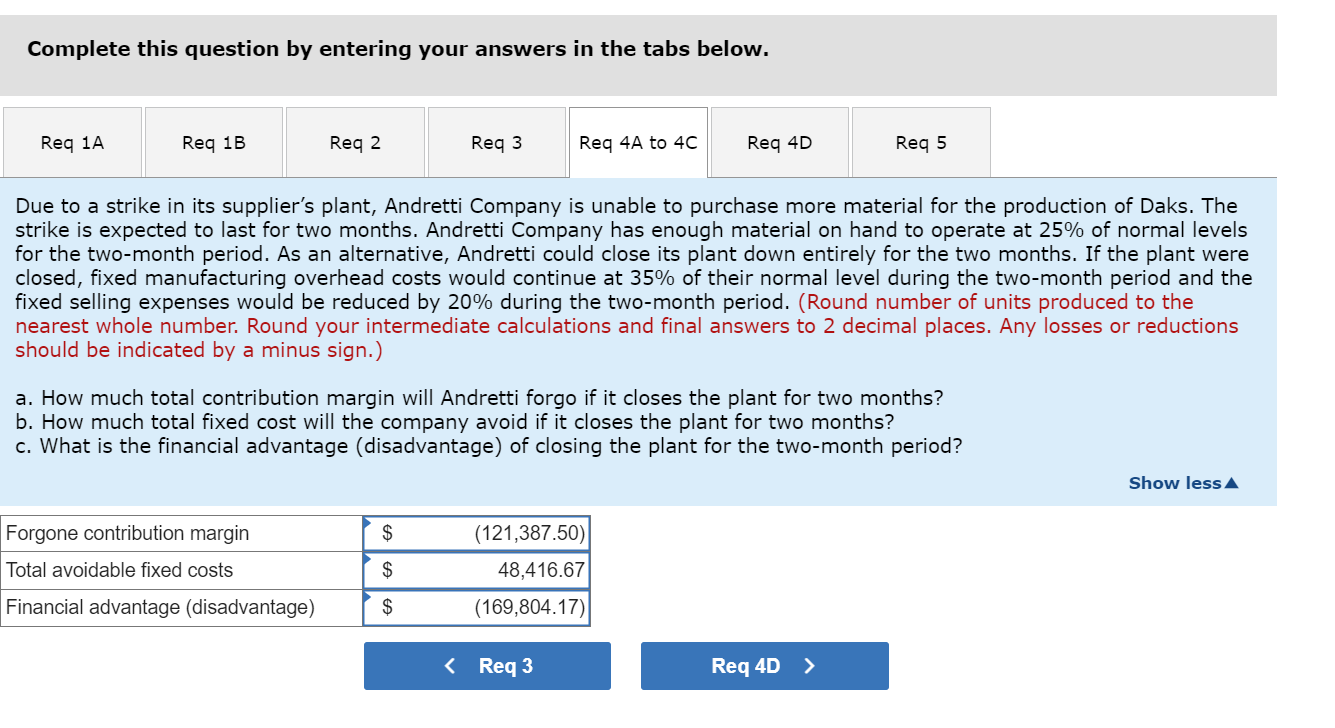 Solved Problem Algo Relevant Cost Analysis In A Chegg