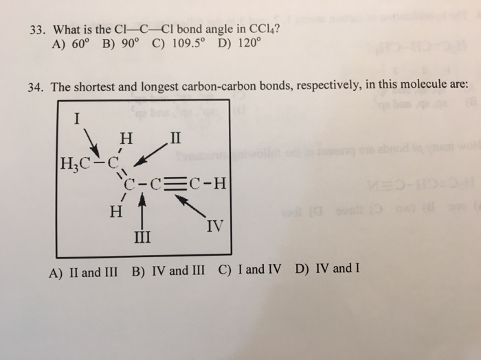 Solved What Is The Cl C Cl Bond Angle In Ccl Chegg