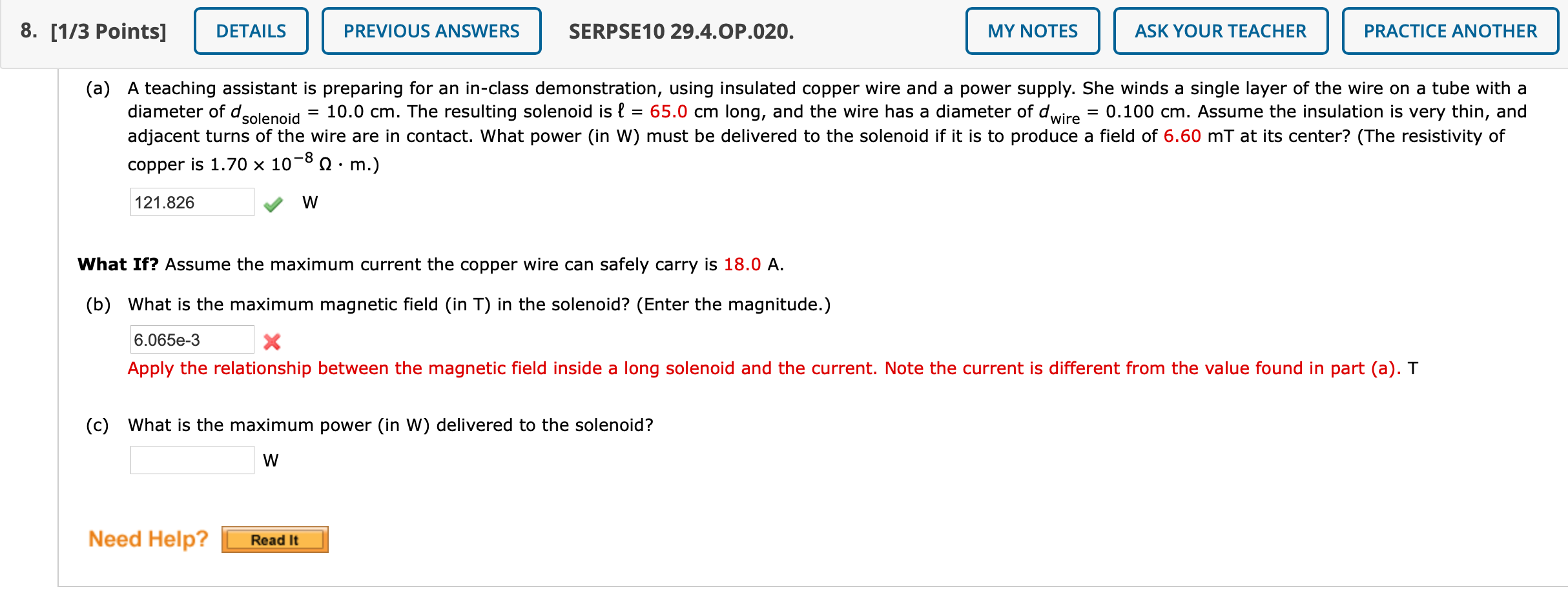 Solved 8 1 3 Points DETAILS PREVIOUS ANSWERS SERPSE 10 Chegg