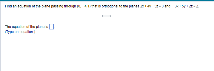 Solved The Angle Between Two Planes Is The Smallest Ang