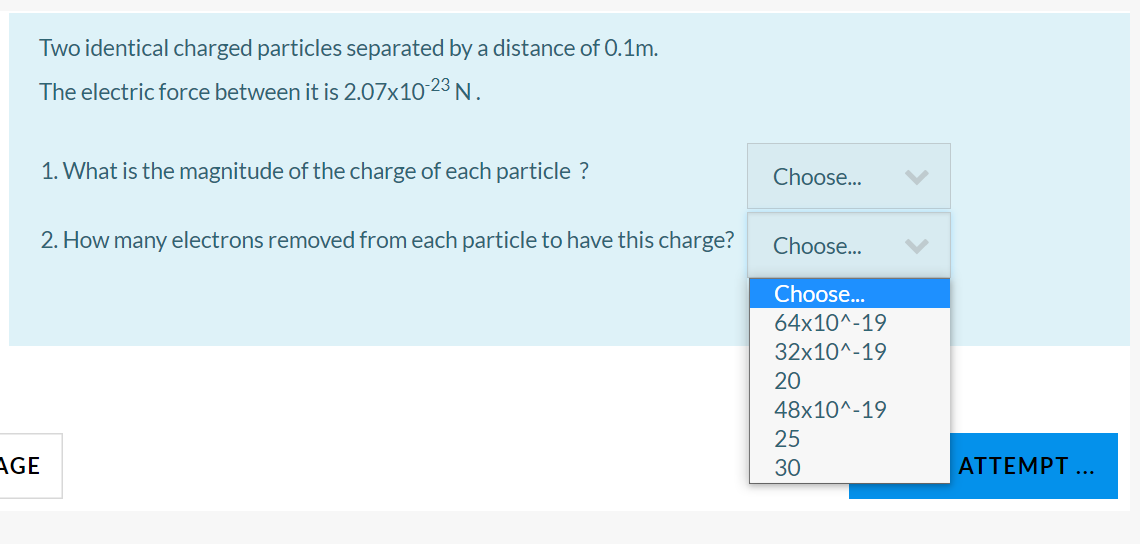 Solved Two Identical Charged Particles Separated By A Chegg