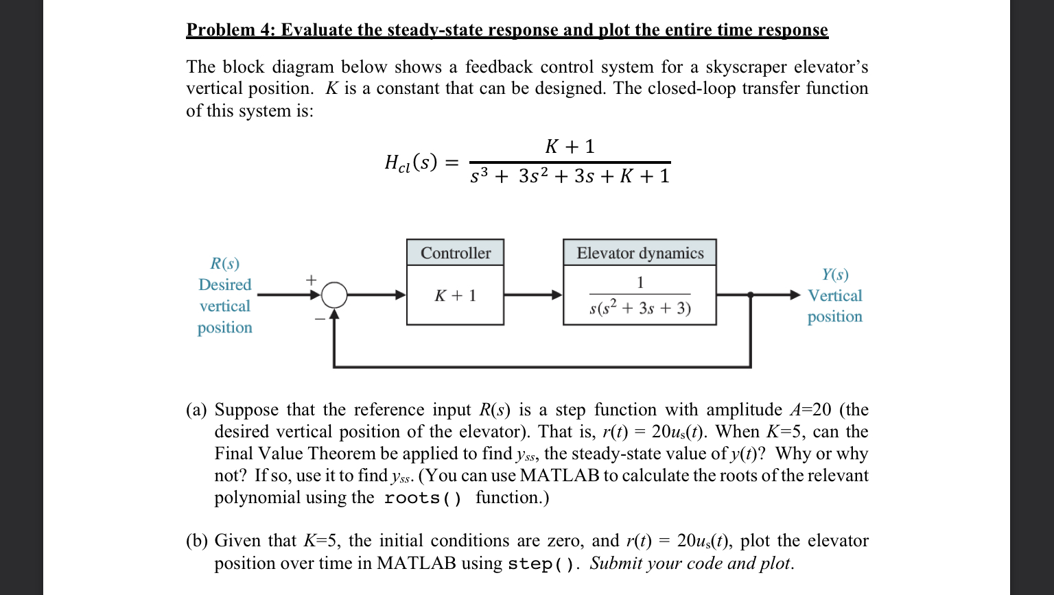 Solved Problem Evaluate The Steady State Response And Chegg