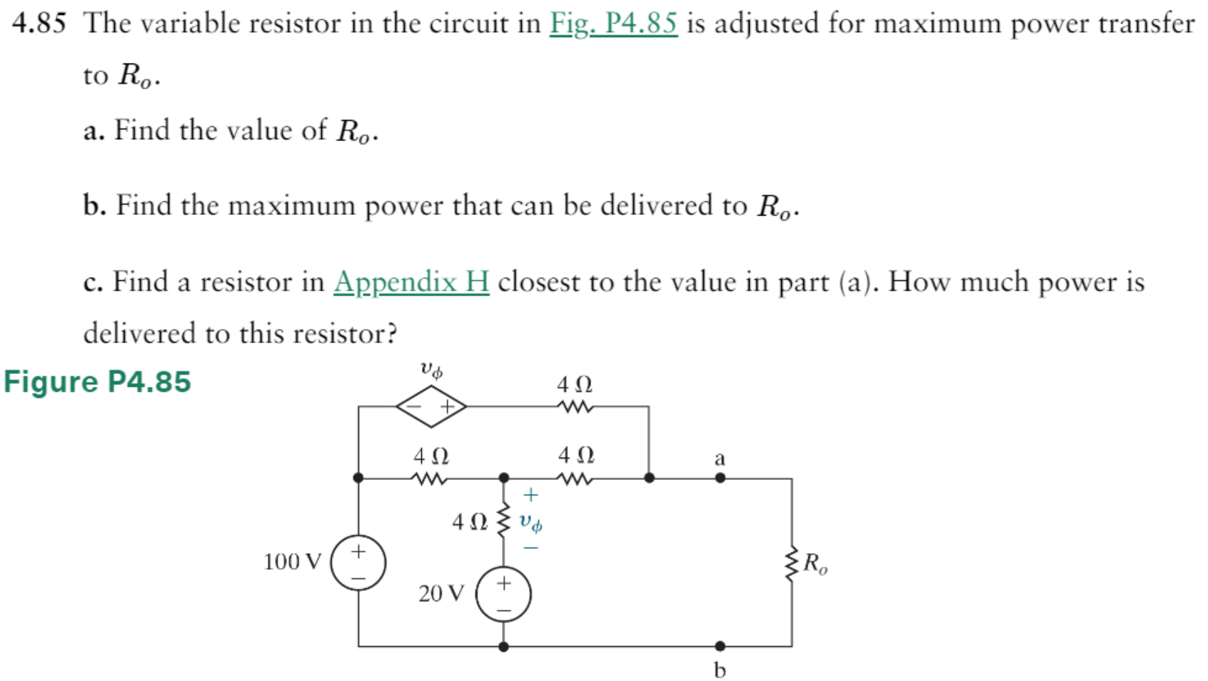 Solved The Variable Resistor In The Circuit In Fig Chegg