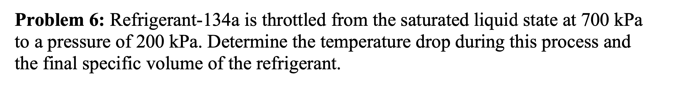 Solved Problem Refrigerant A Is Throttled From The Chegg