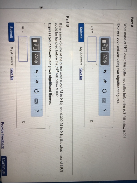 Solved For Part A And B A 130 ML Buffer Solution Is 105 M Chegg