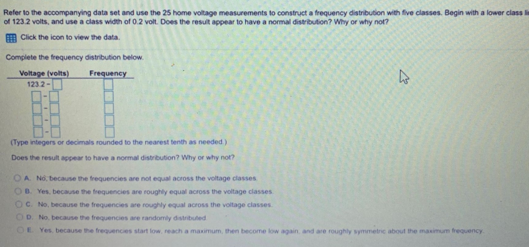 Solved Refer To The Accompanying Data Set And Use The Chegg