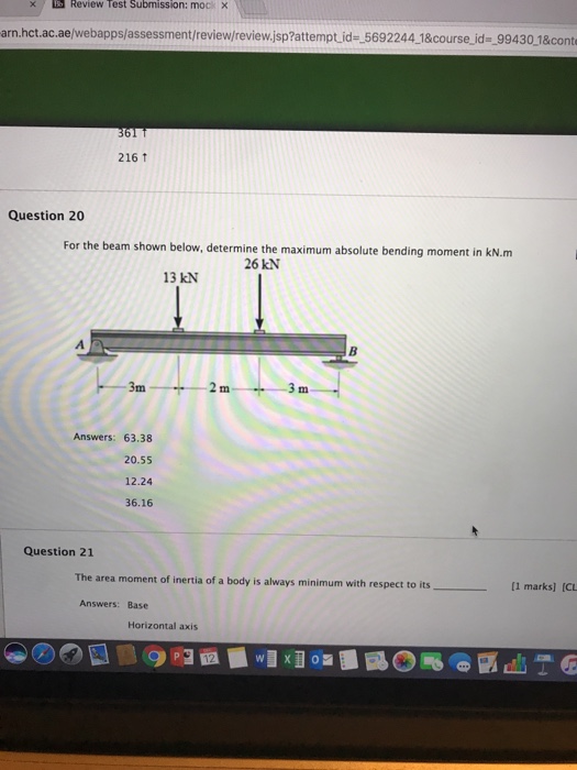 Solved Review Test Submission Moc Chegg