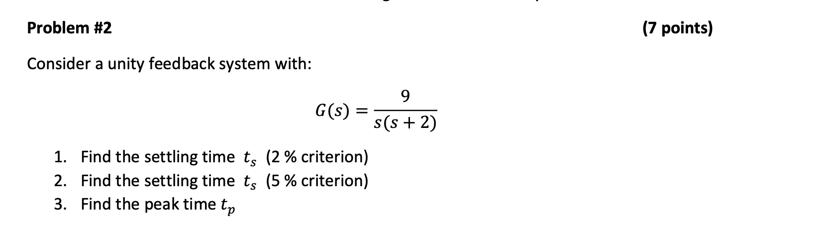 Solved Problem Points Consider A Unity Feedback Chegg