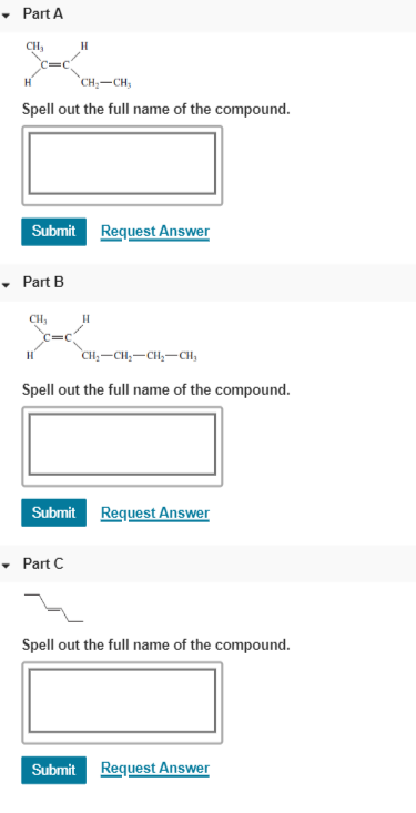 Solved Part A Ch H H Ch Ch Spell Out The Full Name Of The Chegg