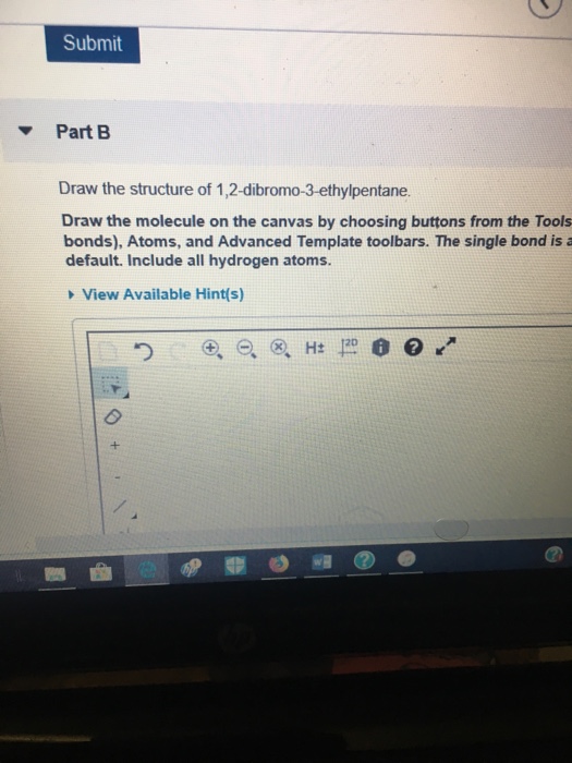 Solved Submit Part B Draw The Structure Of Chegg