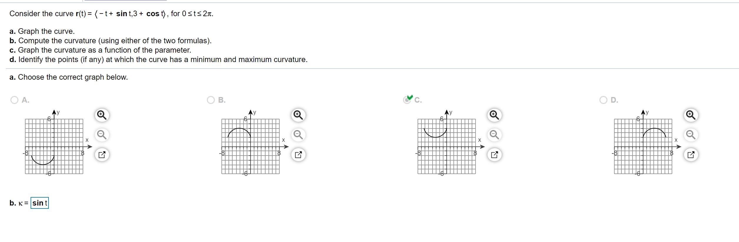 Solved Consider The Curve R T T Sin T 3 Cos T For Chegg