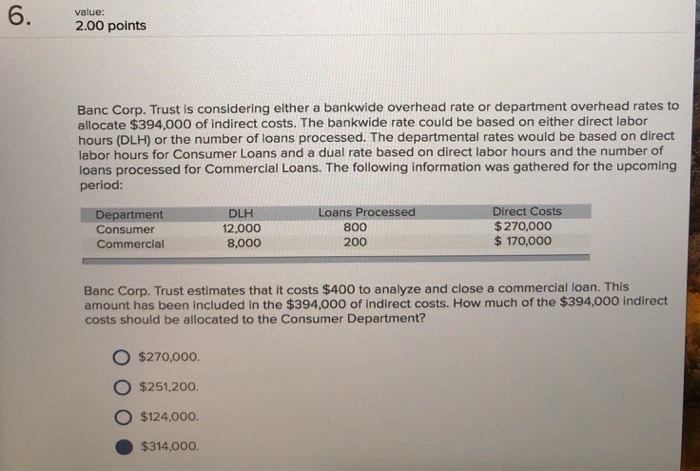 Solved Value Points Banc Corp Trust Is Considering Chegg