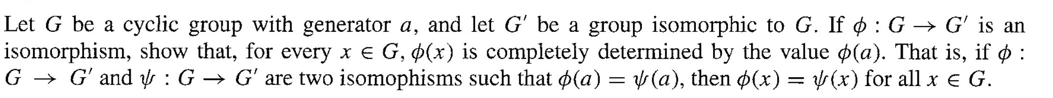 Solved Let G Be A Cyclic Group With Generator A And Let G Chegg