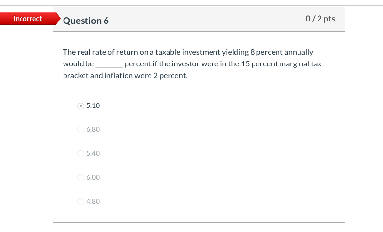 Solved Incorrect Question 13 0 2 Pts Assuming A Market Rate Chegg