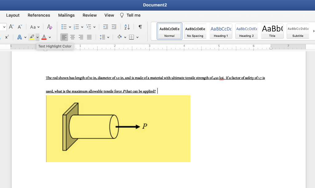 Solved Document Layout References Mailings Review View Tell Chegg