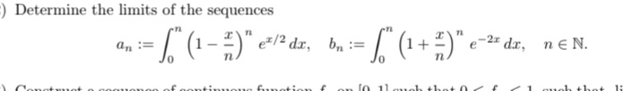 Solved Determine The Limits Of The Chegg