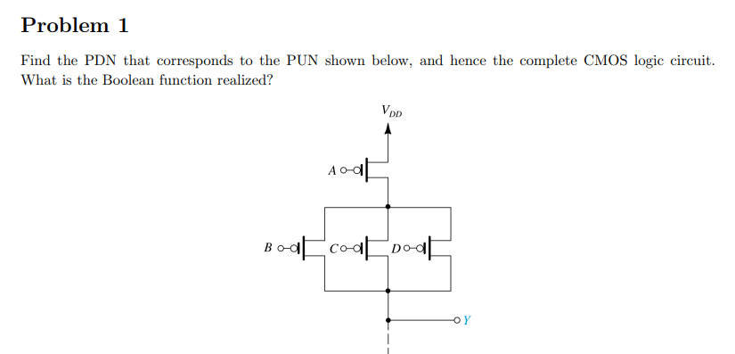 Solved Find The PDN That Corresponds To The PUN Shown Below Chegg