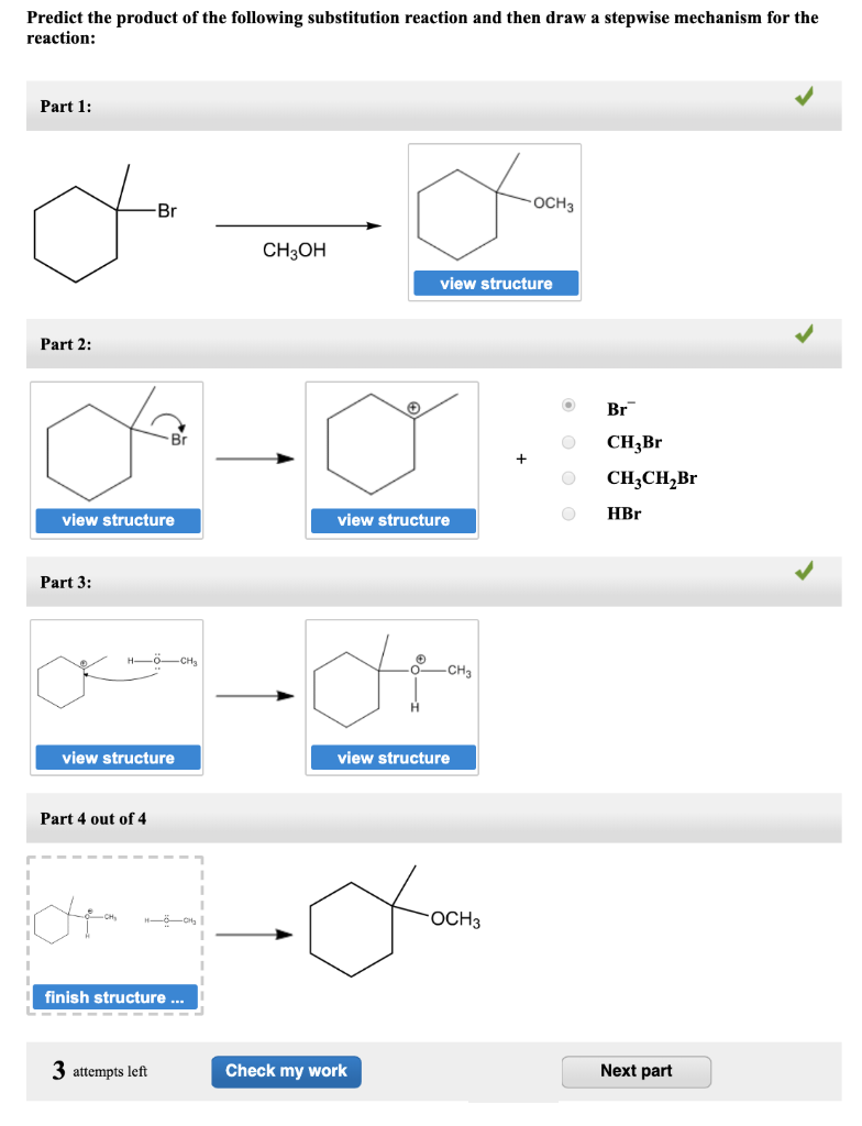 Solved Predict The Product Of The Following Substitution Chegg