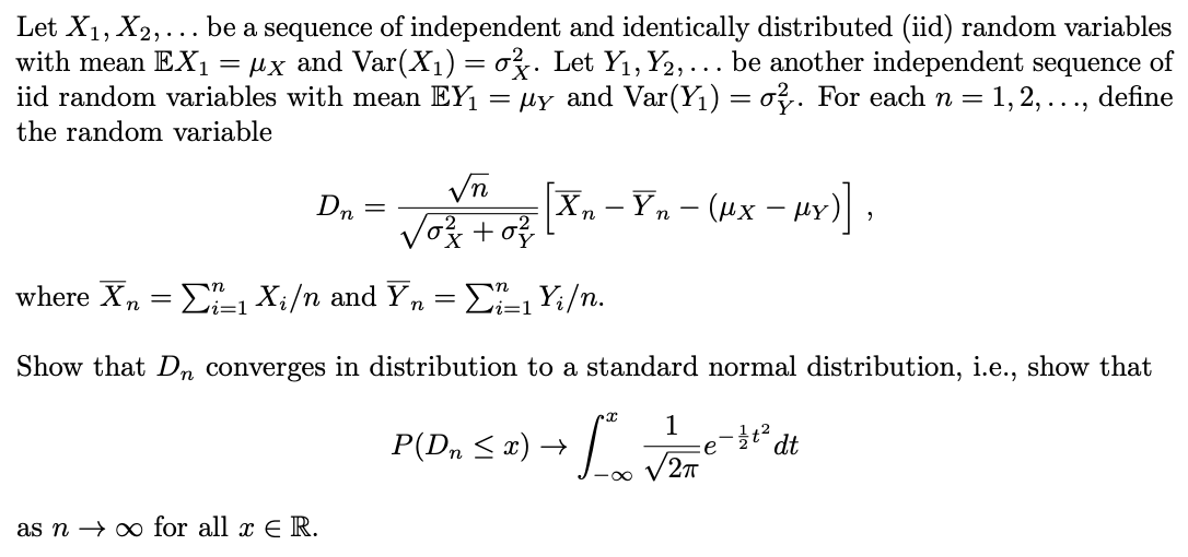 Solved Let X X Be A Sequence Of Independent And Chegg