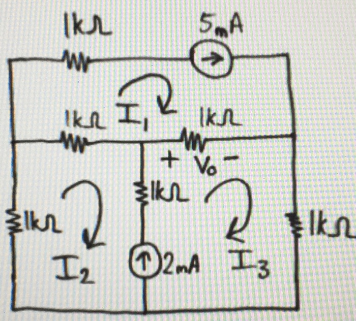 Solved Use Mesh Analysis To Solve For V0 In The Network Chegg