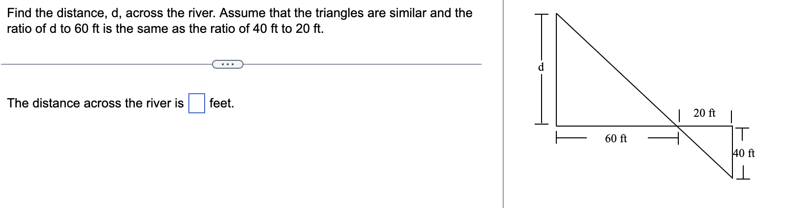 Solved Find The Distance D Across The River Assume That Chegg