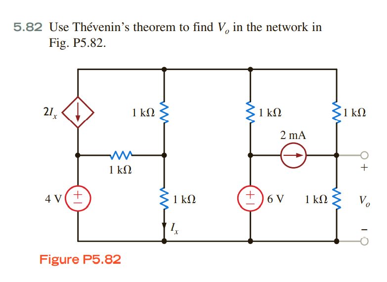 Solved Use Th Venin S Theorem To Find V In The Network Chegg