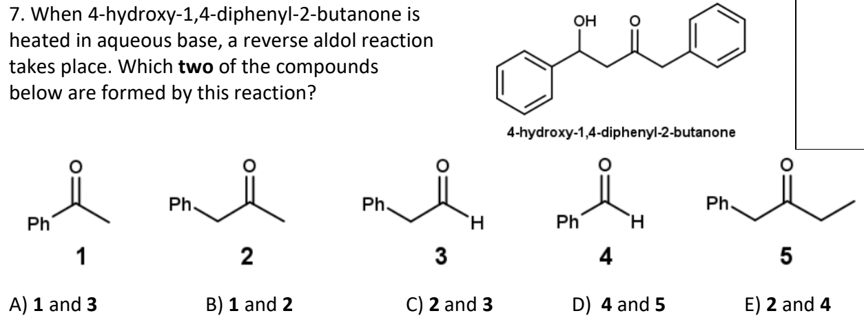 Solved When Hydroxy Diphenyl Butanone Is Heated Chegg