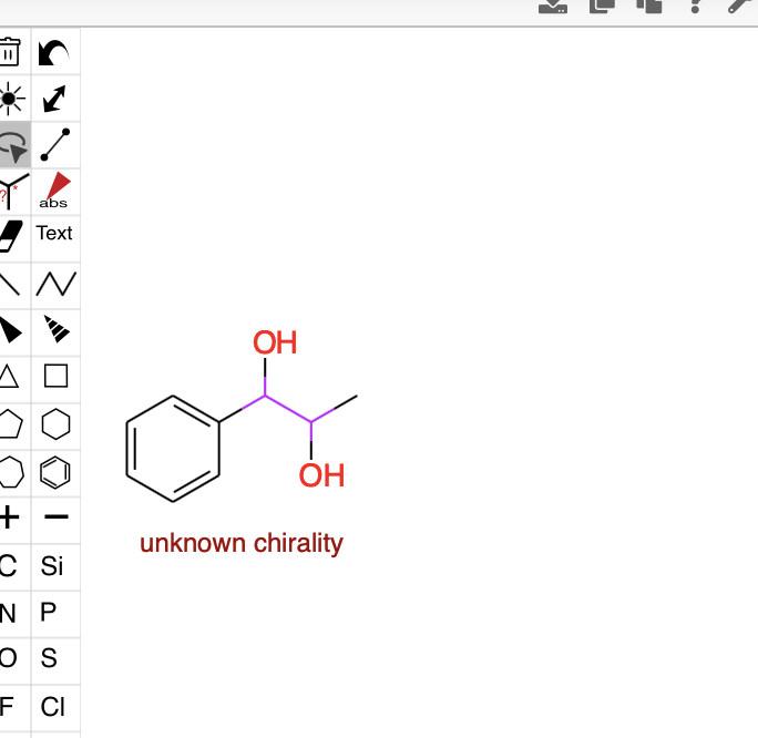 Solved Abs Text N Oh Oh Unknown Chirality C Si Np Os F Ci Chegg