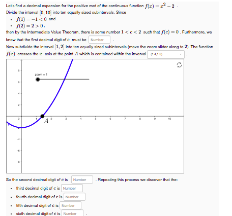 Solved Let S Find A Decimal Expansion For The Positive Root Chegg